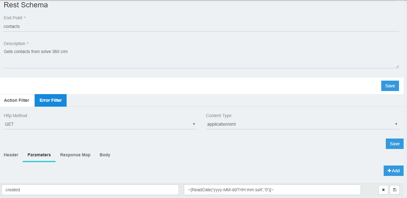 filter configuration