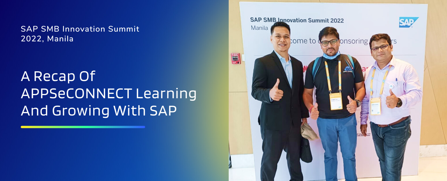 APPSeCONNECT at SAP SMB Innovation Summit 2022, Manila 