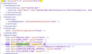 XML configuration