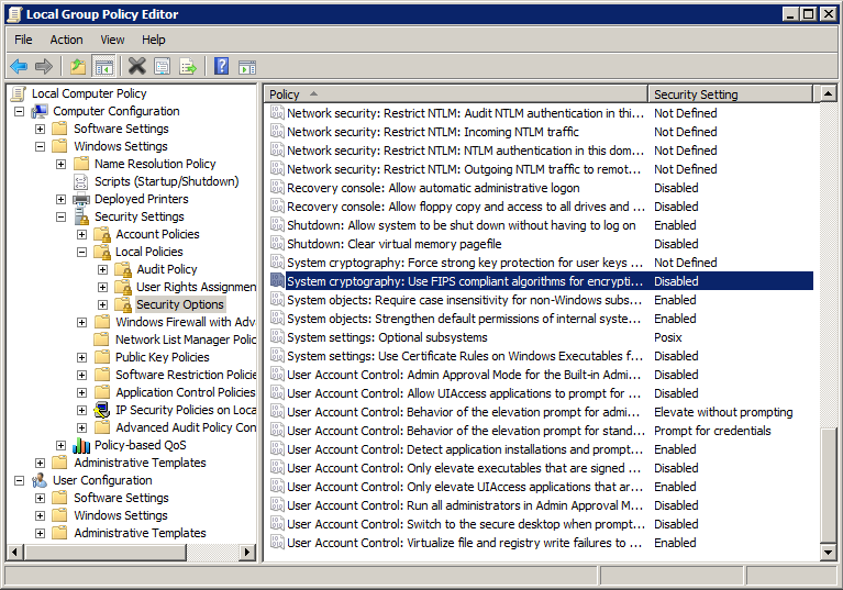group policy setup