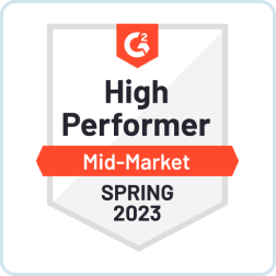 High Performer G2 Badge 2023