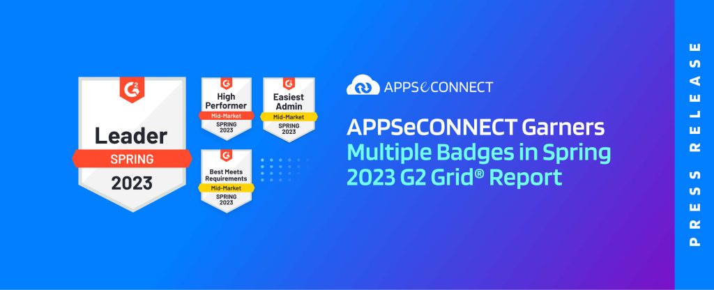 APPSeCONNECT Garners Multiple Badges in Spring 2023 G2 Grid® Report