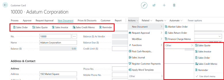 Dynamics 365 Business Central 2023 Updates - Modern Action Bar