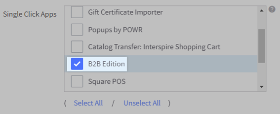 BigCommce B2B Edition - Checkbox