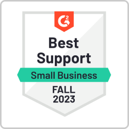 G2 Best Support Small Business FALL 2023