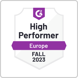 G2 High Performer Europe FALL 2023