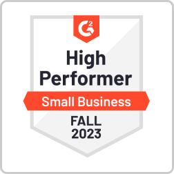 G2 High Performer Small Business FALL 2023