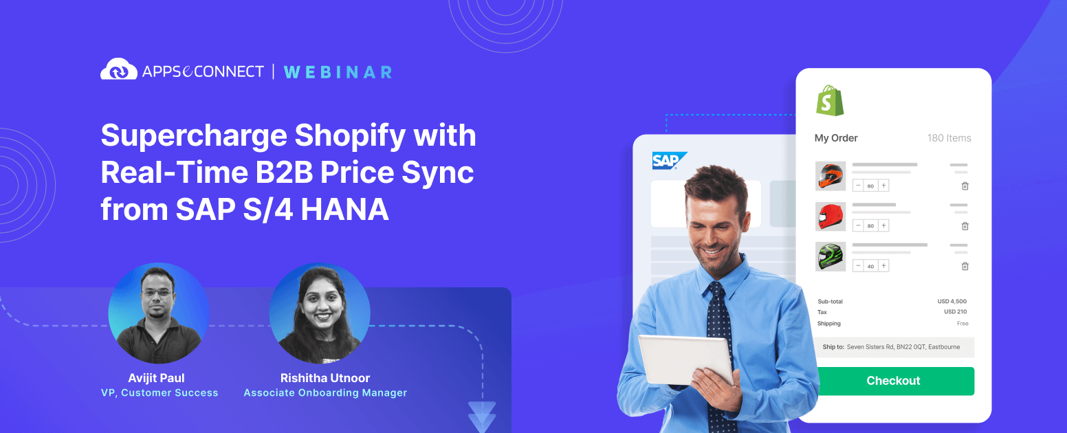 Webinar Supercharge Shopify with Real-Time B2B Price Sync from SAP S4 HANA