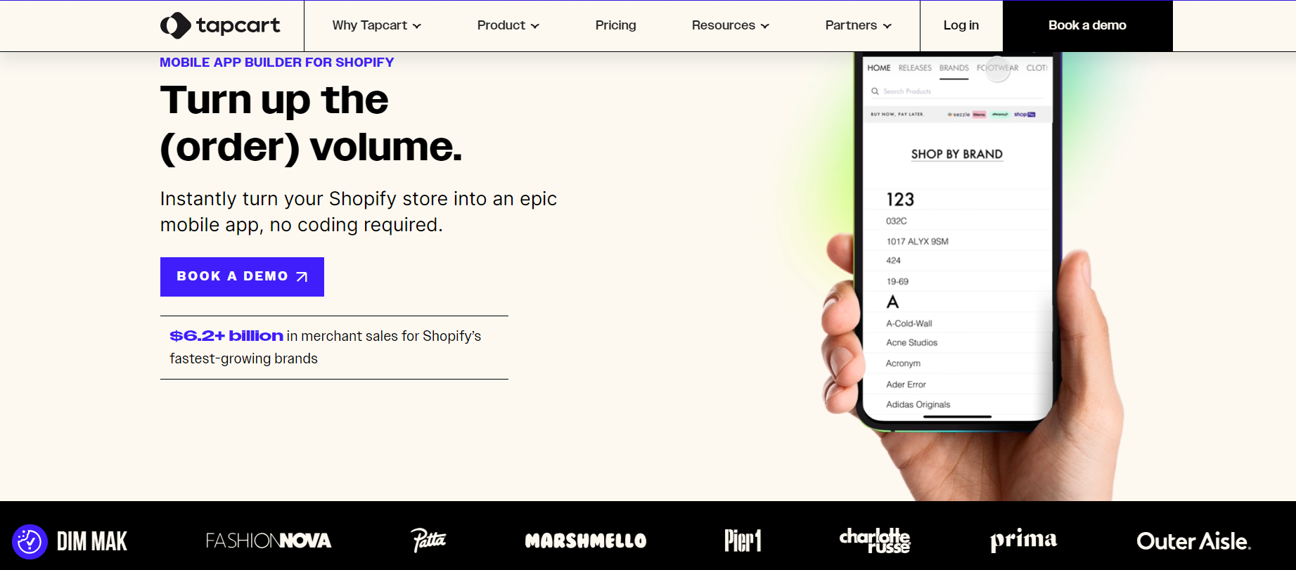 mobile-commerce-for-shopify-tapcart-home-screen