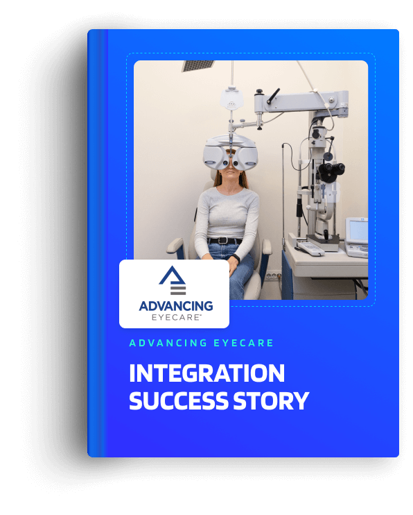 Advancing eyecare Case Study brochure cover image