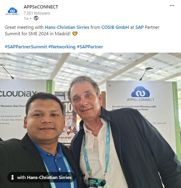 appseconnect-with-cosib-gmbh-at-sap-partner-summit-2024