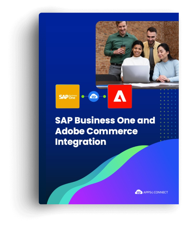 SAP business one Adobe commerce brochure cover