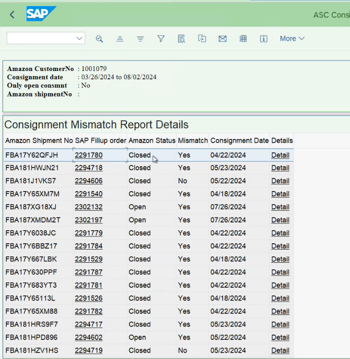 Amazon-consignment-report-generated-in-SAP-S4HANA