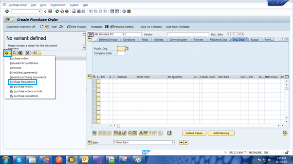 purchase-requisition-selected-in-sap