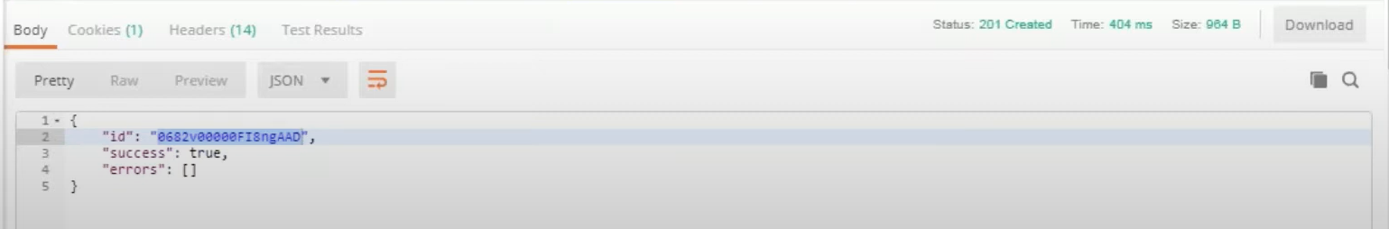 salesforce-file-upload-API-response-success