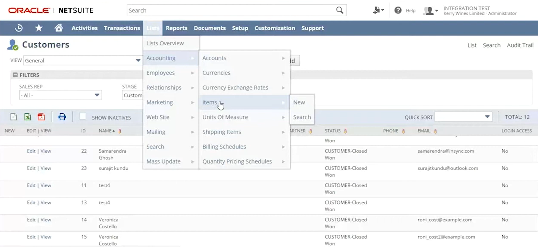 oracle netsuite dashboard