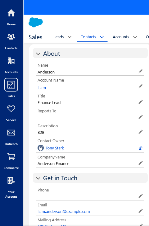 Salesforce Contact