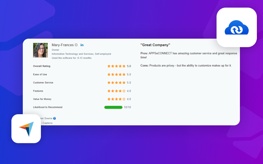 APPSeCONNECT rating