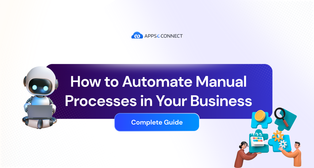 Business team using AI-driven automation tools to streamline manual processes.