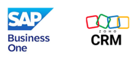 sapb1 and zoho crm logo