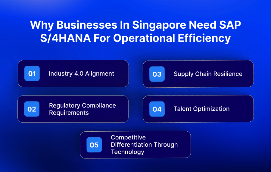 Why Businesses in Singapore Need SAP S4HANA for Operational Efficiency