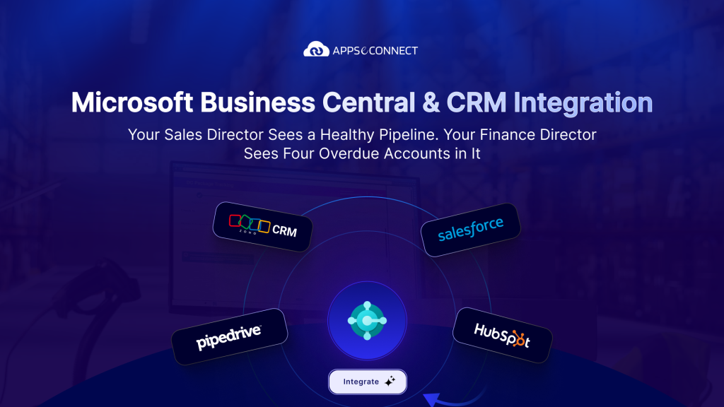 Business Central CRM integration data flow