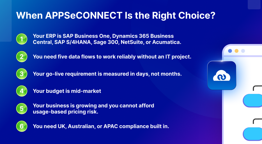 When APPSeCONNECT Is the Right Choice