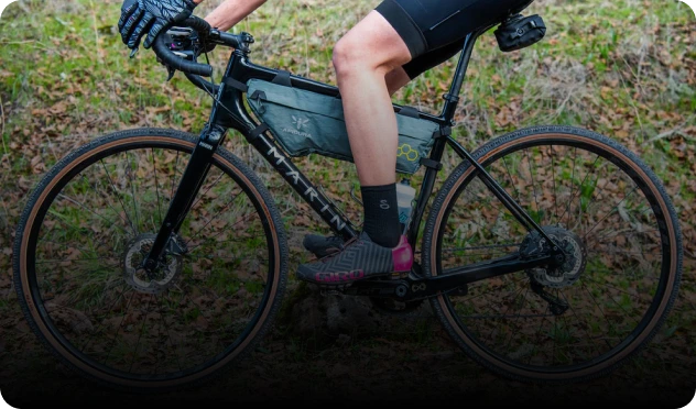 WTB cyclist on gravel bike